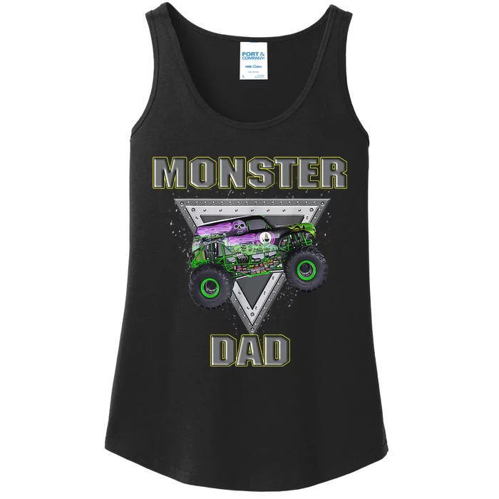 Monster Truck Dad Fathers Day Monster Truck Are My Jam Ladies Essential Tank