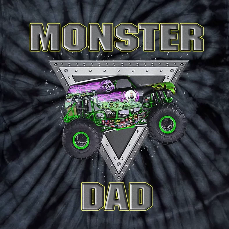 Monster Truck Dad Fathers Day Monster Truck Are My Jam Tie-Dye T-Shirt