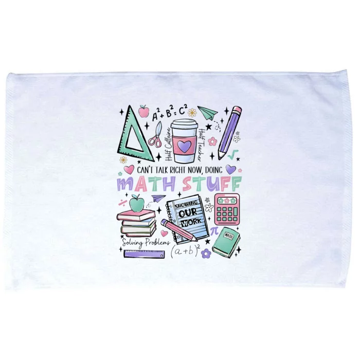 Math Teacher Doing Math Stuff Microfiber Hand Towel