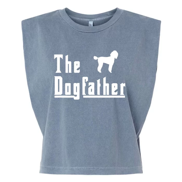 Men The Dogfather Poodle Dog T Christmas Gift Garment-Dyed Women's Muscle Tee