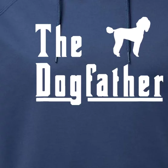 Men The Dogfather Poodle Dog T Christmas Gift Performance Fleece Hoodie