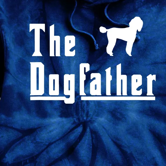 Men The Dogfather Poodle Dog T Christmas Gift Tie Dye Hoodie