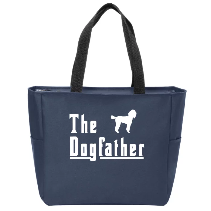 Men The Dogfather Poodle Dog T Christmas Gift Zip Tote Bag