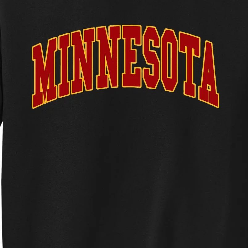 Minnesota Throwback Design Print Classic Sweatshirt