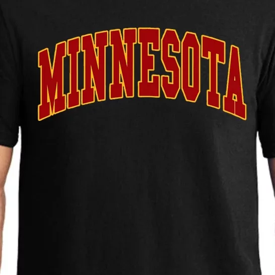 Minnesota Throwback Design Print Classic Pajama Set