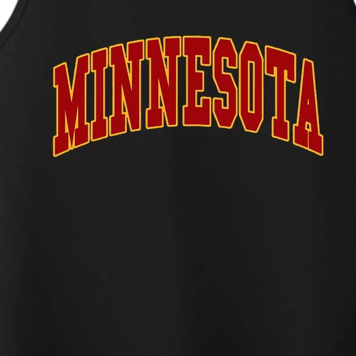 Minnesota Throwback Design Print Classic Performance Tank