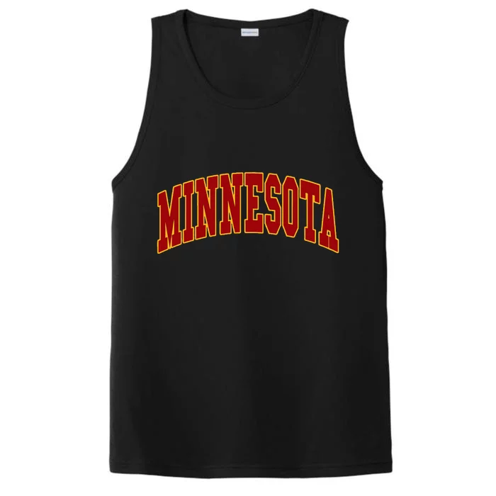 Minnesota Throwback Design Print Classic Performance Tank