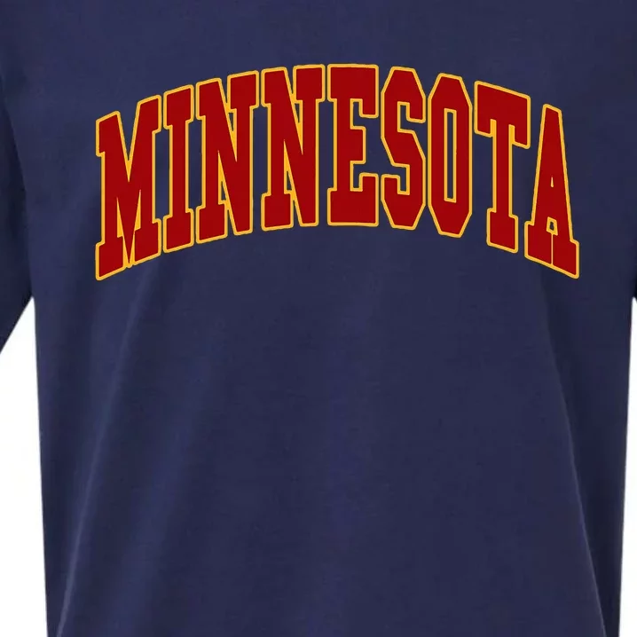 Minnesota Throwback Design Print Classic Sueded Cloud Jersey T-Shirt