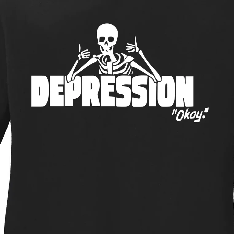 Moonbased The Depression Okay Ladies Long Sleeve Shirt