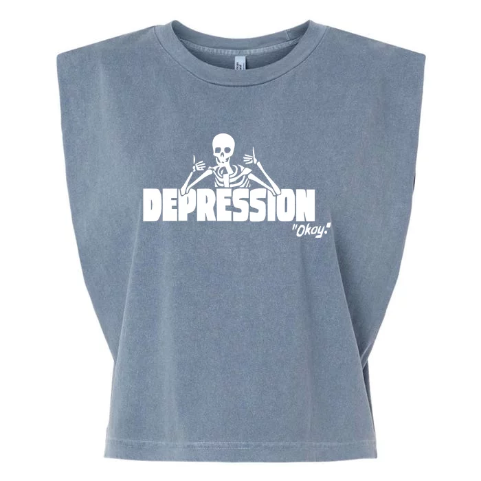 Moonbased The Depression Okay Garment-Dyed Women's Muscle Tee