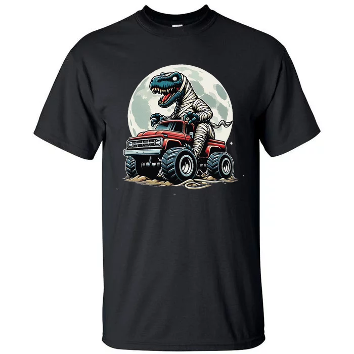 Monster Truck Dinosaur Trex Scary Dinosaur Scary Mummy Trex Tall T-Shirt