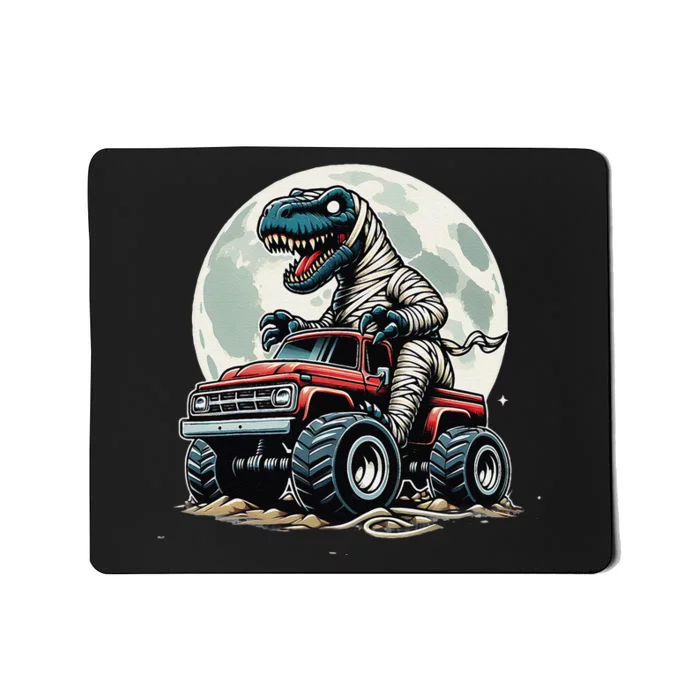 Monster Truck Dinosaur Trex Scary Dinosaur Scary Mummy Trex Mousepad