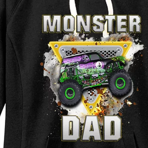 Monster Truck Dad Monster Truck Are My Jam Truck Lovers Women's Fleece Hoodie