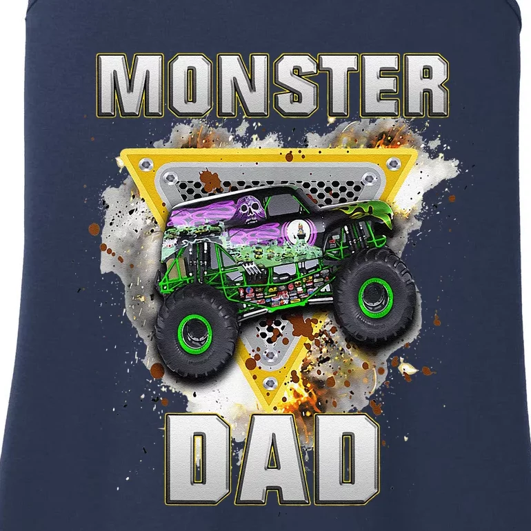 Monster Truck Dad Monster Truck Are My Jam Truck Lovers Ladies Essential Tank