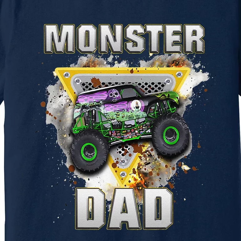 Monster Truck Dad Monster Truck Are My Jam Truck Lovers Premium T-Shirt