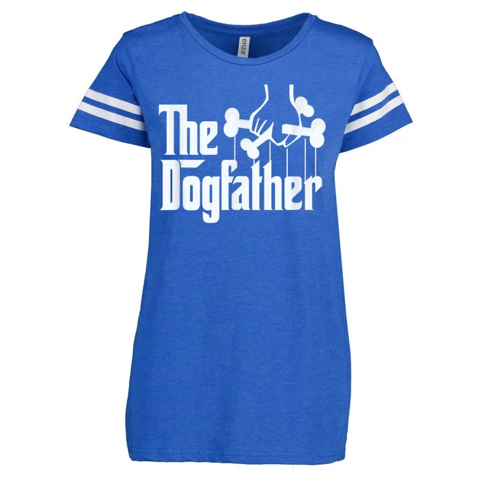 Men The Dogfather Dachshund Funny Father Gift Enza Ladies Jersey Football T-Shirt