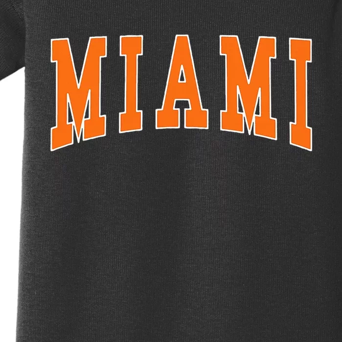 Miami Throwback Design Classic Baby Bodysuit