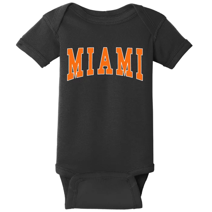 Miami Throwback Design Classic Baby Bodysuit