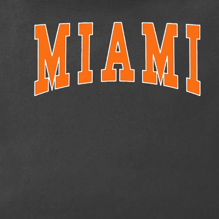 Miami Throwback Design Classic Zip Tote Bag