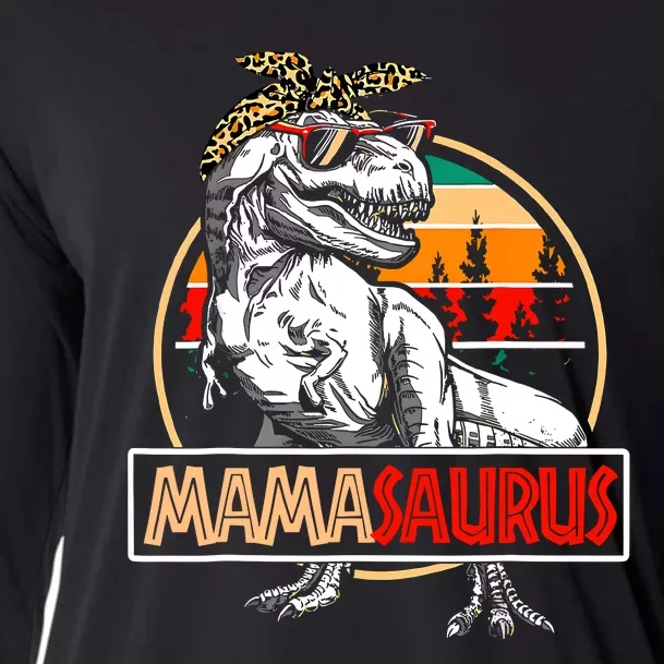 Mamasaurus Trex Dinosaur Mama Gifts For Mom Mothers Day Cooling Performance Long Sleeve Crew