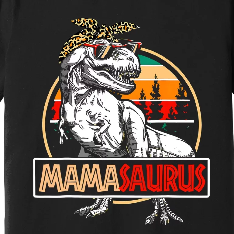 Mamasaurus Trex Dinosaur Mama Gifts For Mom Mothers Day Premium T-Shirt