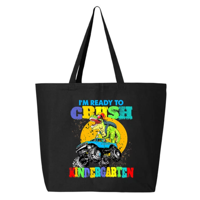 Monster Truck Dinosaur Im Ready To Crush Kindergarten 25L Jumbo Tote