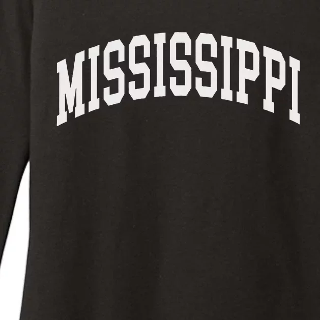 Mississippi Throwback Design Print Classic Womens CVC Long Sleeve Shirt