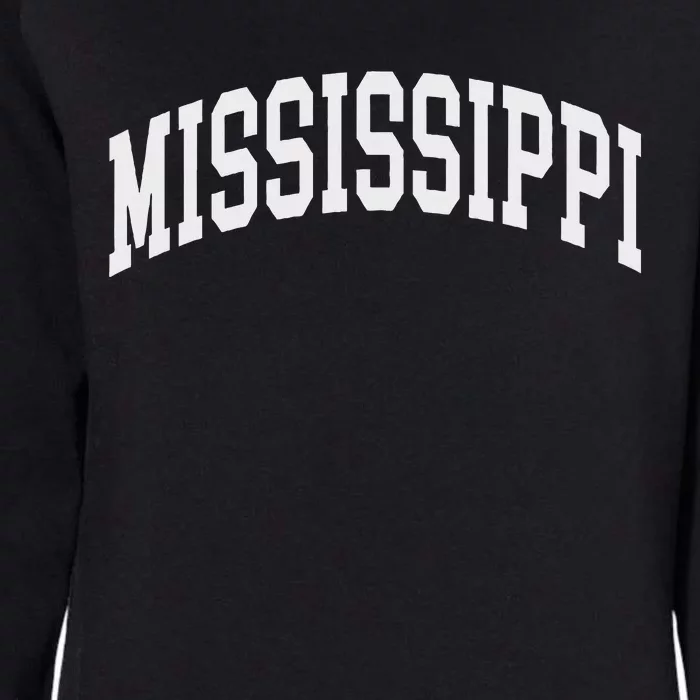 Mississippi Throwback Design Print Classic Womens California Wash Sweatshirt