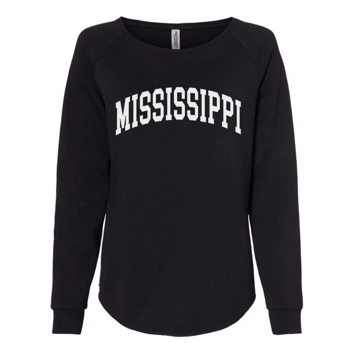 Mississippi Throwback Design Print Classic Womens California Wash Sweatshirt