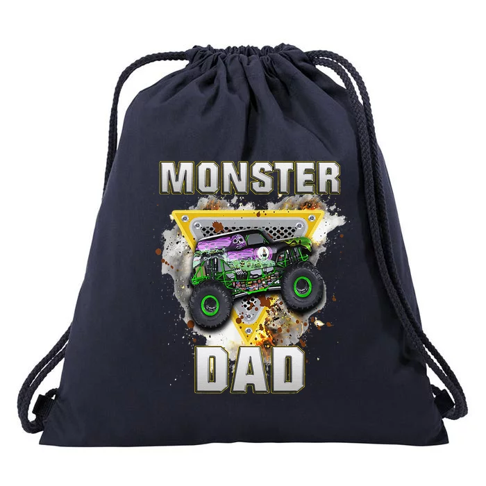 Monster Truck Dad Monster Truck Are My Jam Truck Lovers Drawstring Bag