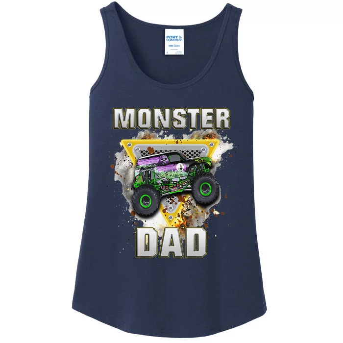 Monster Truck Dad Monster Truck Are My Jam Truck Lovers Ladies Essential Tank