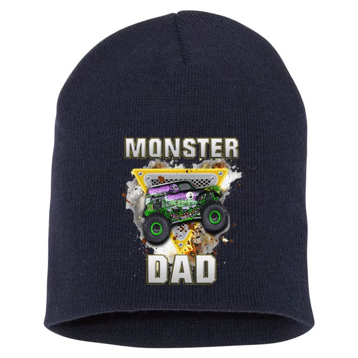 Monster Truck Dad Monster Truck Are My Jam Truck Lovers Short Acrylic Beanie