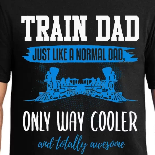 Model Train Dad Funny Father Model Railroad Pajama Set