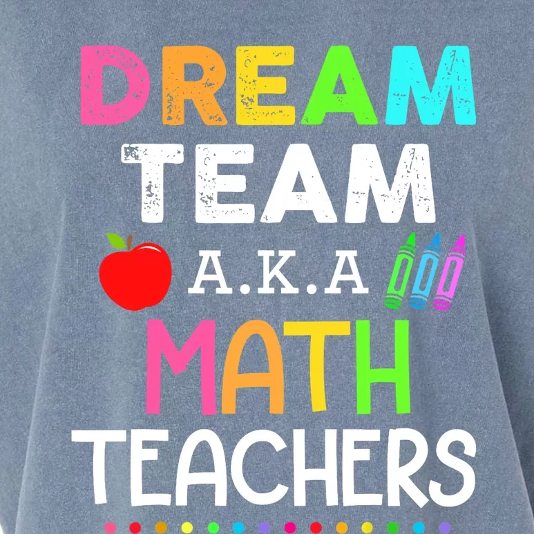 Math Teachers Dream Team Aka Math Teachers Back To School Garment-Dyed Women's Muscle Tee