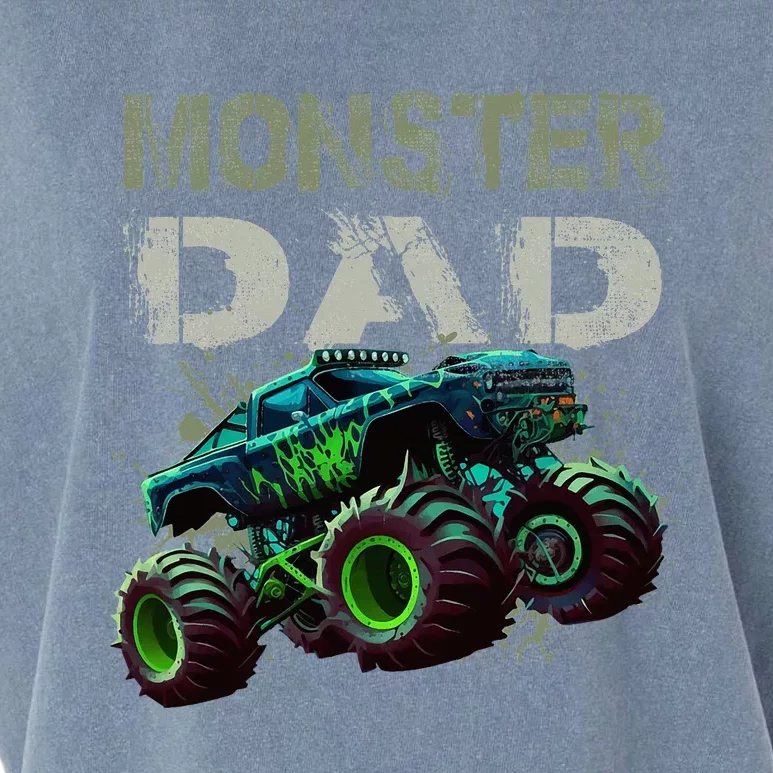 Monster Truck Dad Family Matching Monster Truck Lovers Garment-Dyed Women's Muscle Tee