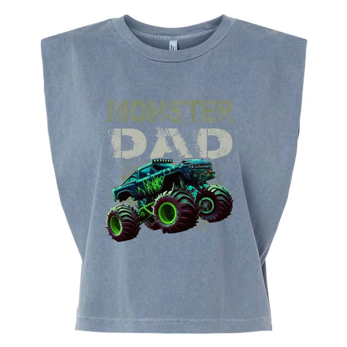 Monster Truck Dad Family Matching Monster Truck Lovers Garment-Dyed Women's Muscle Tee