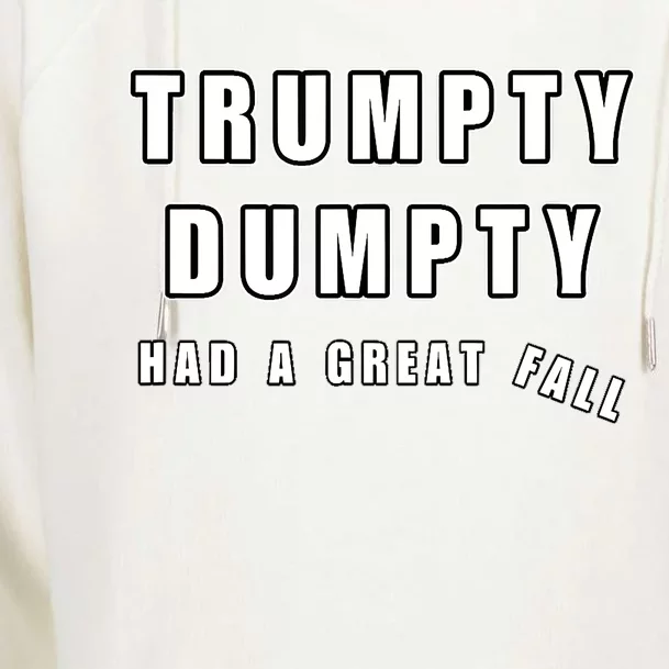 Meme Trumpty Dumpty Had A Great Fall Funny Humor Anti Trump Shirt Joke Womens Funnel Neck Pullover Hood