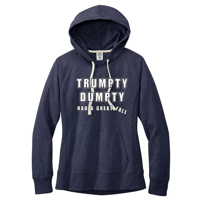 Meme Trumpty Dumpty Had A Great Fall Funny Humor Anti Trump Shirt Joke Women's Fleece Hoodie