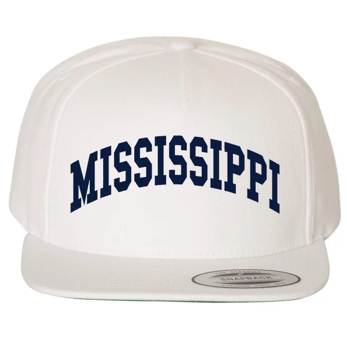 Mississippi Throwback Design Classic Wool Snapback Cap