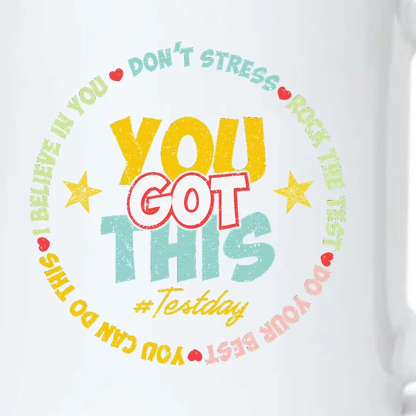 Motivational Testing Day Design Teacher Student You Got This Black Color Changing Mug