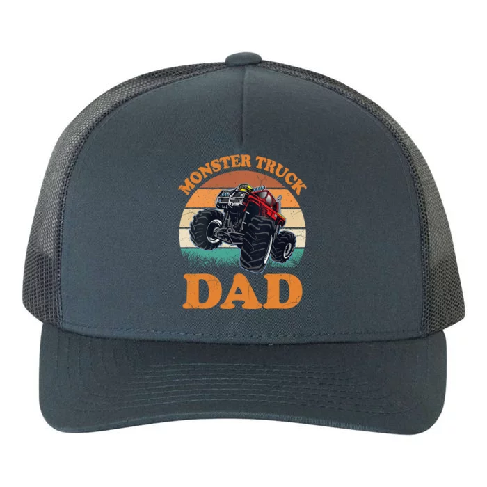 Monster Truck Dad Gift Retro Vintage Monster Truck Gift Yupoong Adult 5-Panel Trucker Hat