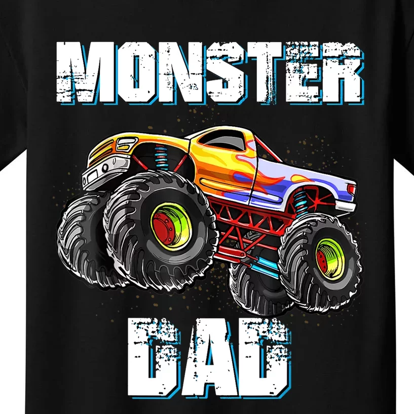 Monster Truck Dad Kids T-Shirt