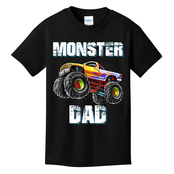 Monster Truck Dad Kids T-Shirt