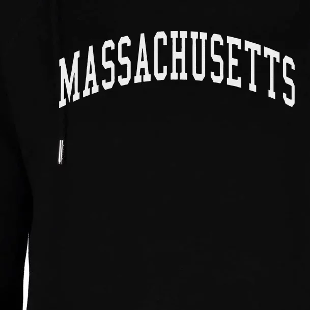 Massachusetts Throwback Design Classic Womens Funnel Neck Pullover Hood