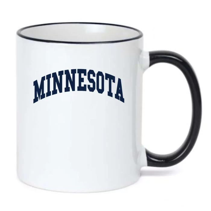 Minnesota Throwback Design Classic Black Color Changing Mug