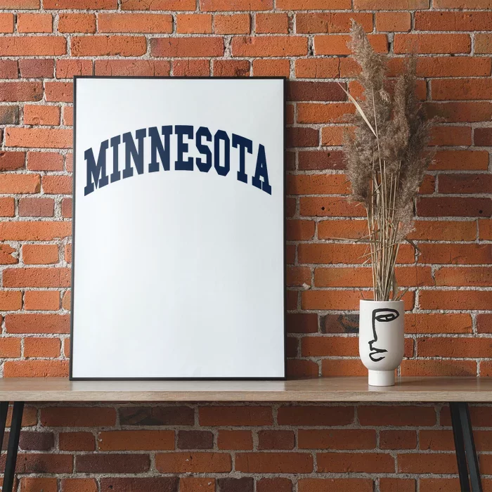 Minnesota Throwback Design Classic Poster