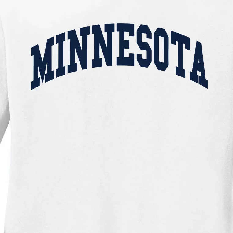 Minnesota Throwback Design Classic Ladies Long Sleeve Shirt