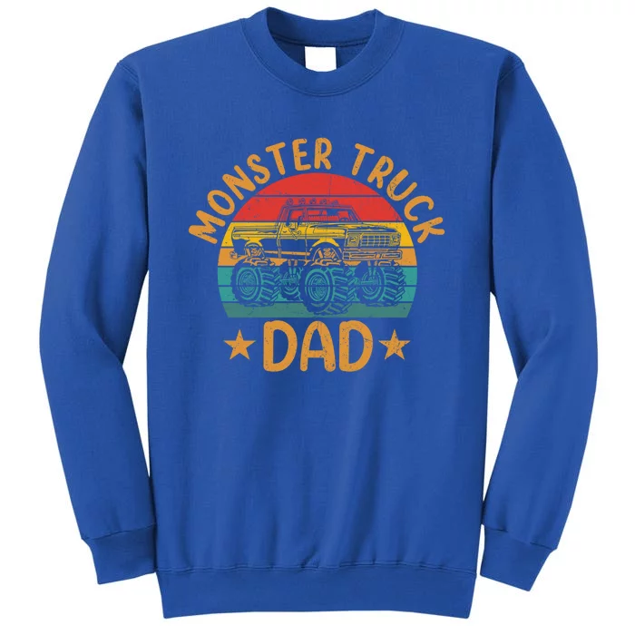 Monster Truck Dad Gift Retro Vintage Monster Truck Great Gift Sweatshirt