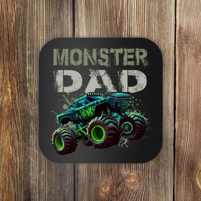 Monster Truck Dad Family Matching Monster Truck Lovers Coaster