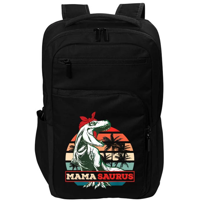 MAMASAURUS TRex Dinosaur MAMA SAURUS Family Mother's Day Impact Tech Backpack